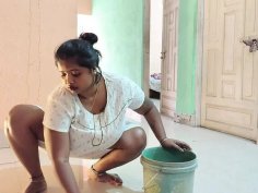 Desi aunty maid fucked hard after long time - indian homemade anal blowjob