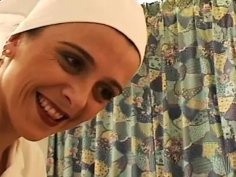 Hot french nurse maeva exel gets anal fucked hard before huge cumshot